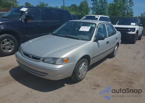 2000 Toyota Corolla Ce из США, поврежденный, VIN 2T1BR12E6YC349940